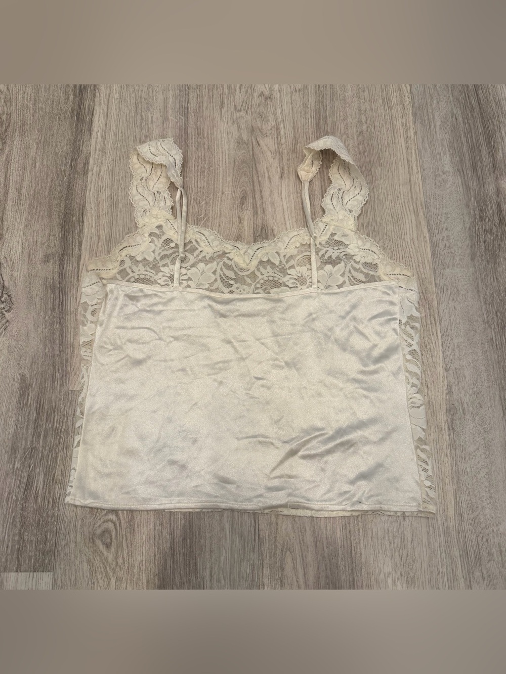 Victoria’s Secret White Floral Lace Cami Tank Top Medium‎ - Picture 3 of 3